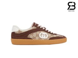 Giày Gucci G75 Sneaker GG Canvas Brown Best Quality