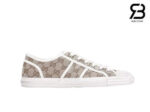 Giày Gucci Low Top GG Sneaker Beige Ebony Canvas Nâu Best Quality