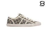 Giày Gucci Low Top GG Sneaker Beige Blue Canvas Xanh Dương Best Quality