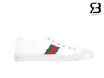 Giày Gucci Low Top GG Sneaker Julio White Canvas Trắng Best Quality