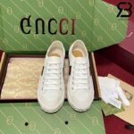Giày Gucci Low Top GG Sneaker Julio White Canvas Trắng Best Quality