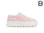 Giày Gucci Tennis 1977 Platform GG Canvas Light Pink Hồng Best Quality