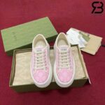 Giày Gucci Tennis 1977 Platform GG Canvas Light Pink Hồng Best Quality