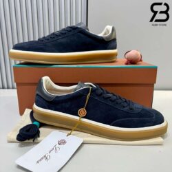 Giày Loro Piana Tennis Walk Sneaker Black Figs Xanh Dương Best Quality