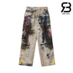 Quần Acne Studios Loose Fit Jeans 1981 White Multi Best Quality