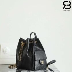 Ba lô Chanel 25 Medium Black Caviar 23CM Màu Đen Best Quality
