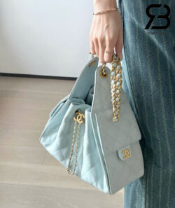 Túi Chanel 25 Small Light Blue Da Caviar 30CM Xanh Dương Best Quality