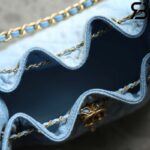 Túi Chanel 25 Small Washed Denim Light Blue 30CM Xanh Dương Best Quality