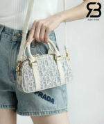 Túi Dior D-Vibe East-West Nano Bag Blue Oblique Chambray Best Quality