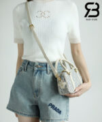 Túi Dior D-Vibe East-West Nano Bag Blue Oblique Chambray Best Quality