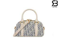 Túi Dior D-Vibe East-West Nano Bag Blue Oblique Chambray Best Quality