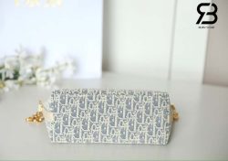 Túi Diorstar Hobo Bag with ChainBlue Oblique Chambray Best Quality