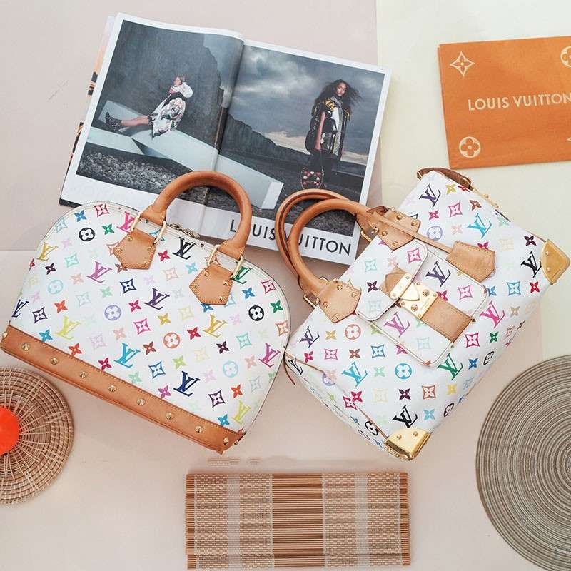 Túi Louis Vuitton Speedy 30 Multicolor White