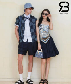 Túi LV Capucines Mini Denim Họa Tiết Monogram 7 Màu 21CM Best Quality