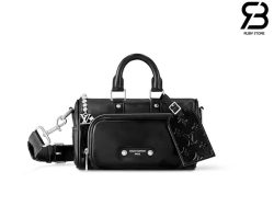 Túi LV Keepall Cargo Bandoulière 25 Da Calfskin Black Màu Đen Best Quality