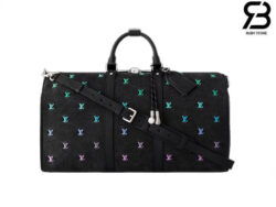 Túi LV Keepall Bandoulière 50 M13966 Blason Denim Gradient Blue Best Quality