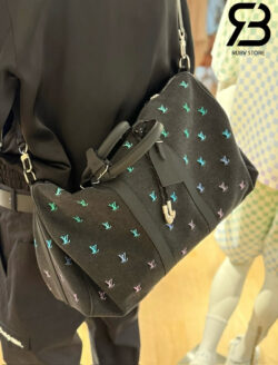 Túi LV Keepall Bandoulière 50 M13966 Blason Denim Gradient Blue Best Quality