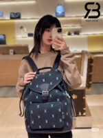 Ba Lô LV Montsouris M14135 Blason Denim Gradient Blue 40CM Best Quality