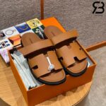 Dép Hermes Chypre Sandal Da Epsom Nâu Best Quality