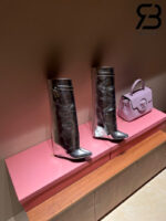 Giày Givenchy Shark Lock Biker Calfskin Bạc Da Trơn Best Quality