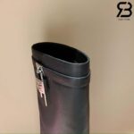 Giày Givenchy Shark Lock Biker Grained Calfskin Knee High Boots Màu Đen Best Quality