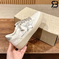 Giày Golden Goose Ball Star 2 Trắng Bạc Best Quality