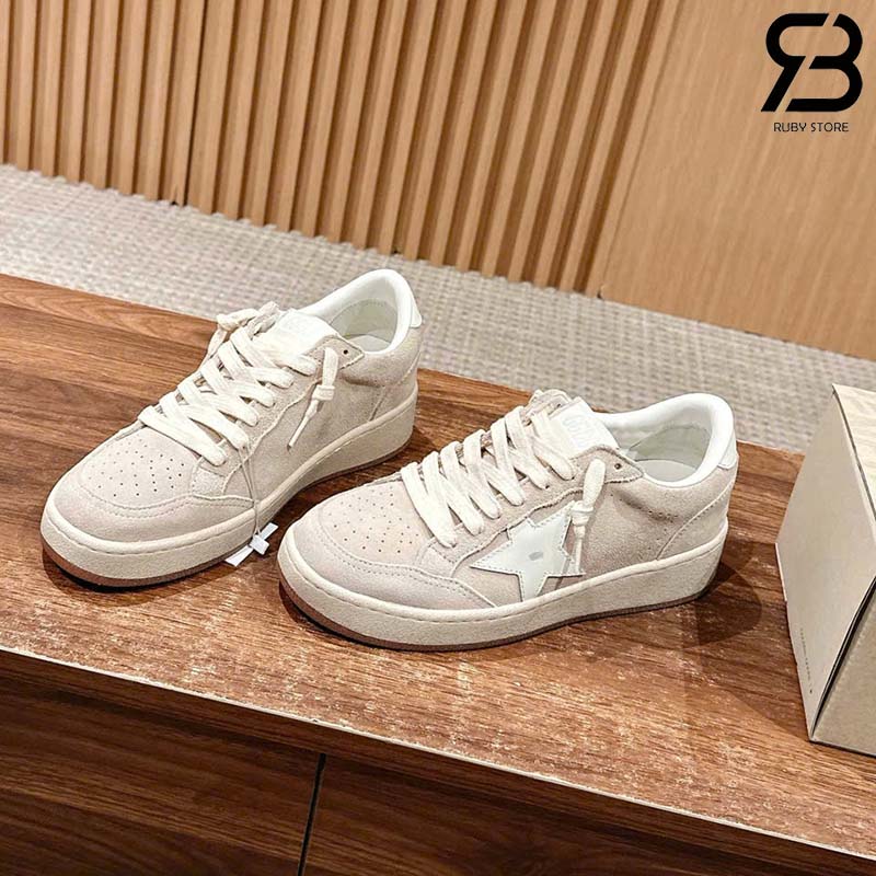 Giày Golden Goose Ball Star 2 Trắng Kem Best Quality