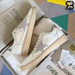 Giày Golden Goose Ball Star Ice Gray Suede Star Trắng Bạc Best Quality