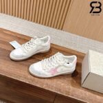 Giày Golden Goose Ball Star White Crystal Chain Trắng Hồng Best Quality