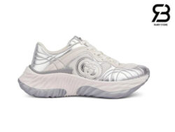 Giày Gucci Ripple Sneaker Grey Silver Xám Bạc Best Quality