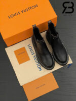 Giày LV Beaubourg Ankle Boot Black Màu Đen Best Quality