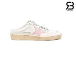 Giày Lười Golden Goose Ball Star Sabot Slip On Trắng Hồng Best Quality