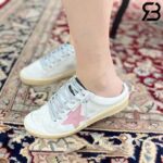 Giày Lười Golden Goose Ball Star Sabot Slip On Trắng Hồng Best Quality
