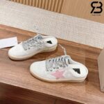 Giày Lười Golden Goose Ball Star Sabot Slip On Trắng Hồng Best Quality