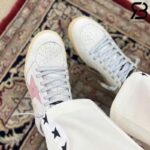 Giày Lười Golden Goose Ball Star Sabot Slip On Trắng Hồng Best Quality