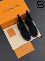 Giày LV Beaubourg Ankle Boot Black Màu Đen Da Lộn Best Quality