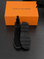 Giày LV Beaubourg Ankle Boot Black Màu Đen Da Lộn Best Quality