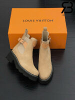 Giày LV Beaubourg Ankle Boot Brown Màu Nâu Da Lộn Best Quality