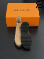 Giày LV Beaubourg Ankle Boot Brown Màu Nâu Da Lộn Best Quality