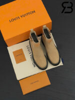 Giày LV Beaubourg Ankle Boot Brown Màu Nâu Da Lộn Best Quality