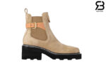 Giày LV Beaubourg Ankle Boot Brown Màu Nâu Da Lộn Best Quality