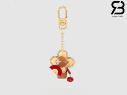 Móc Khóa Treo Túi Linh Vật LV My Vivienne Gỗ Cầm Quạt Đèn Lồng Đỏ Best Quality