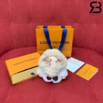 Móc Khóa Treo Túi Linh Vật LV My Vivienne Lông Trắng Xám Best Quality