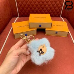 Móc Khóa Treo Túi Linh Vật LV Vivienne Fur Lông Trắng Best Quality