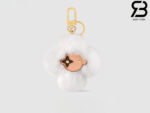 Móc Khóa Treo Túi Linh Vật LV Vivienne Fur Lông Trắng Best Quality