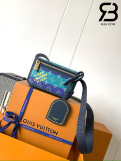 Ví LV Bosphore Wearable Wallet M15173 Blue Striped Monogram Heritage Best Quality