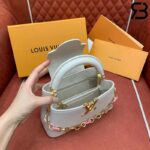 Túi LV Capucines East-West Mini Chain On Màu Hồng 22CM Best Quality