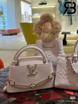 Túi LV Capucines East-West Mini Misty Lilac Màu Tím 22CM Best Quality