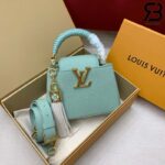 Túi LV Capucines Mini Crafty Xanh Ngọc Bích 21CM Best Quality