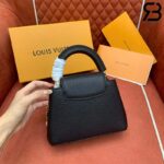 Túi LV Capucines Mini Daydream Màu Đen Dây Xích Hình Hoa 21CM Best Quality